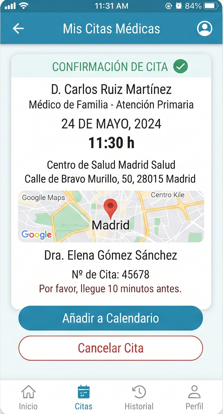 Cita con el médico